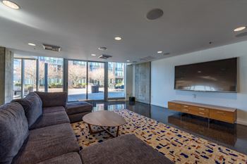 Clubroom with tv